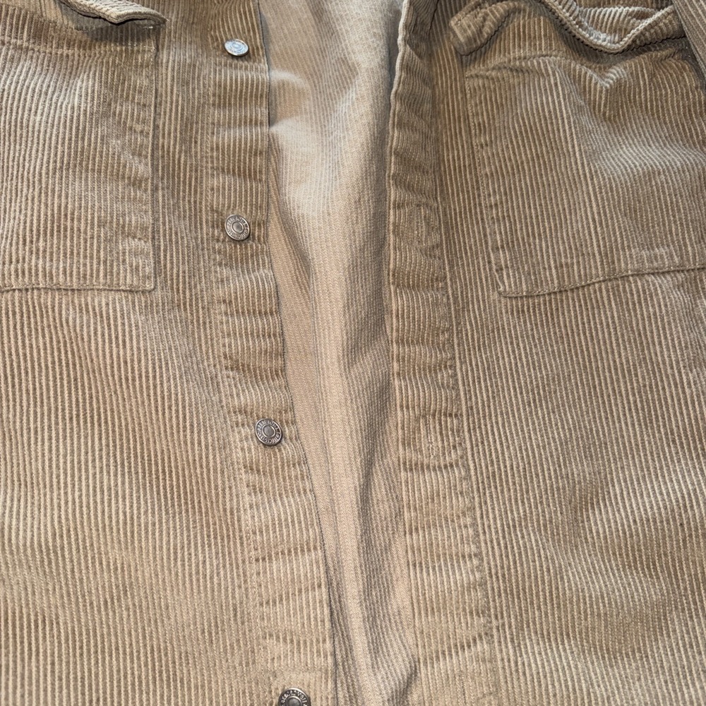 Abercrombie & Fitch Corduroy Shirt Jacket Mens XL Shacket - Picture 3 of 5